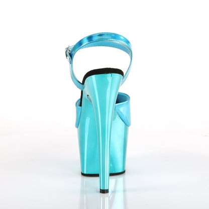 【PLEASER】ADORE-709HGCH シューズ Turquoise Hologram/Turquoise Chrome【取寄】