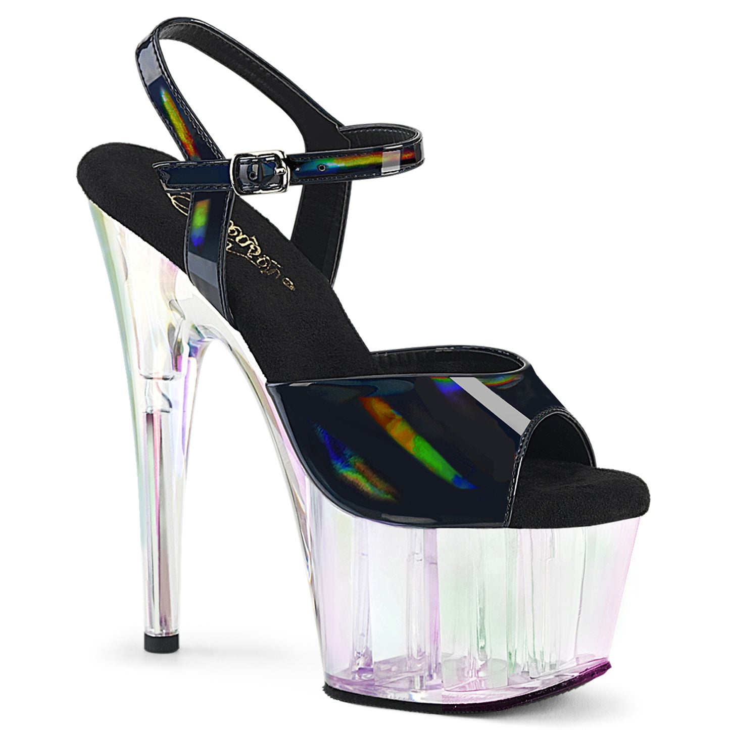 【PLEASER】ADORE-709HT シューズ Blk Holo/Holo Tinted【取寄】