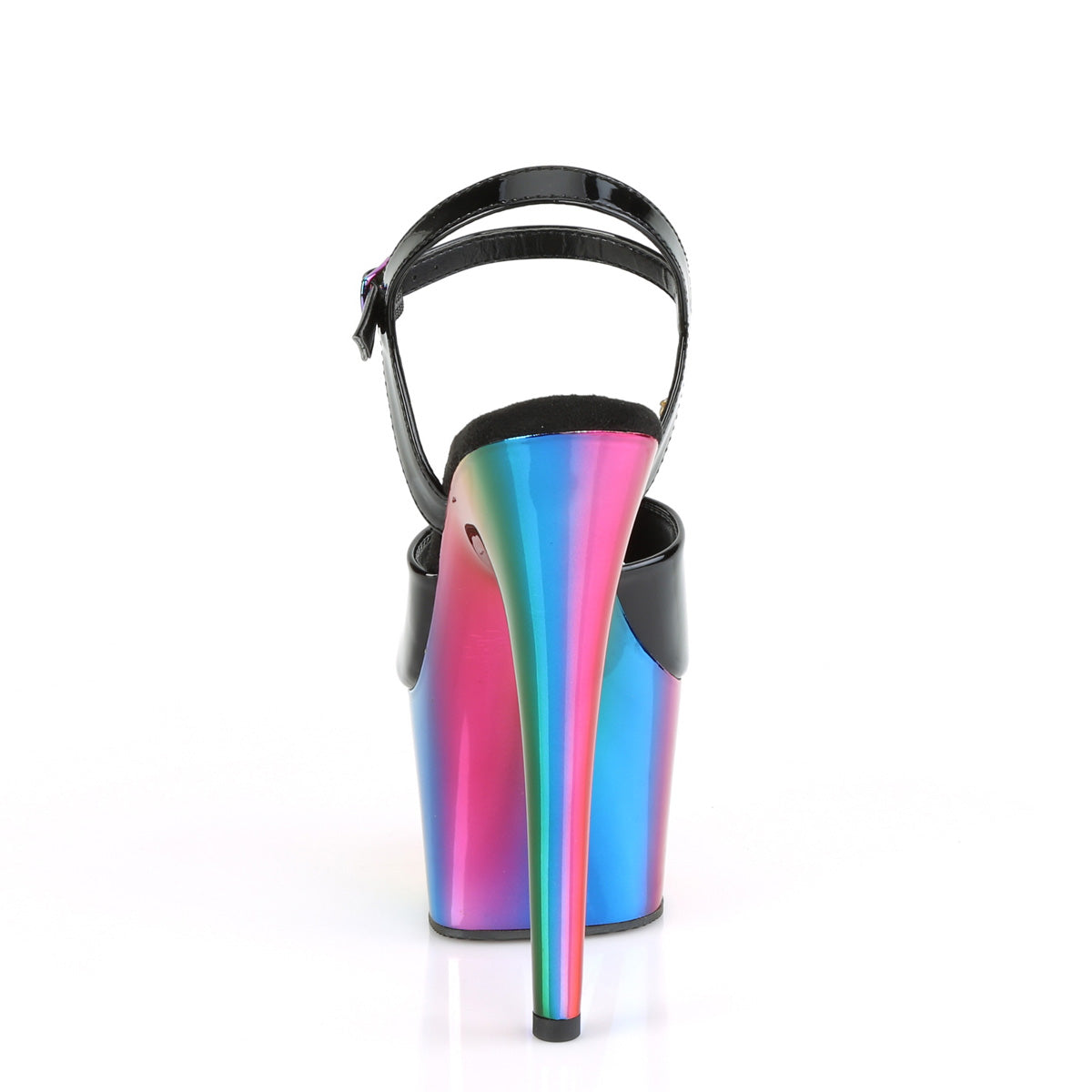 【PLEASER】ADORE-709RC シューズ Blk Pat/Rainbow Chrome【取寄】