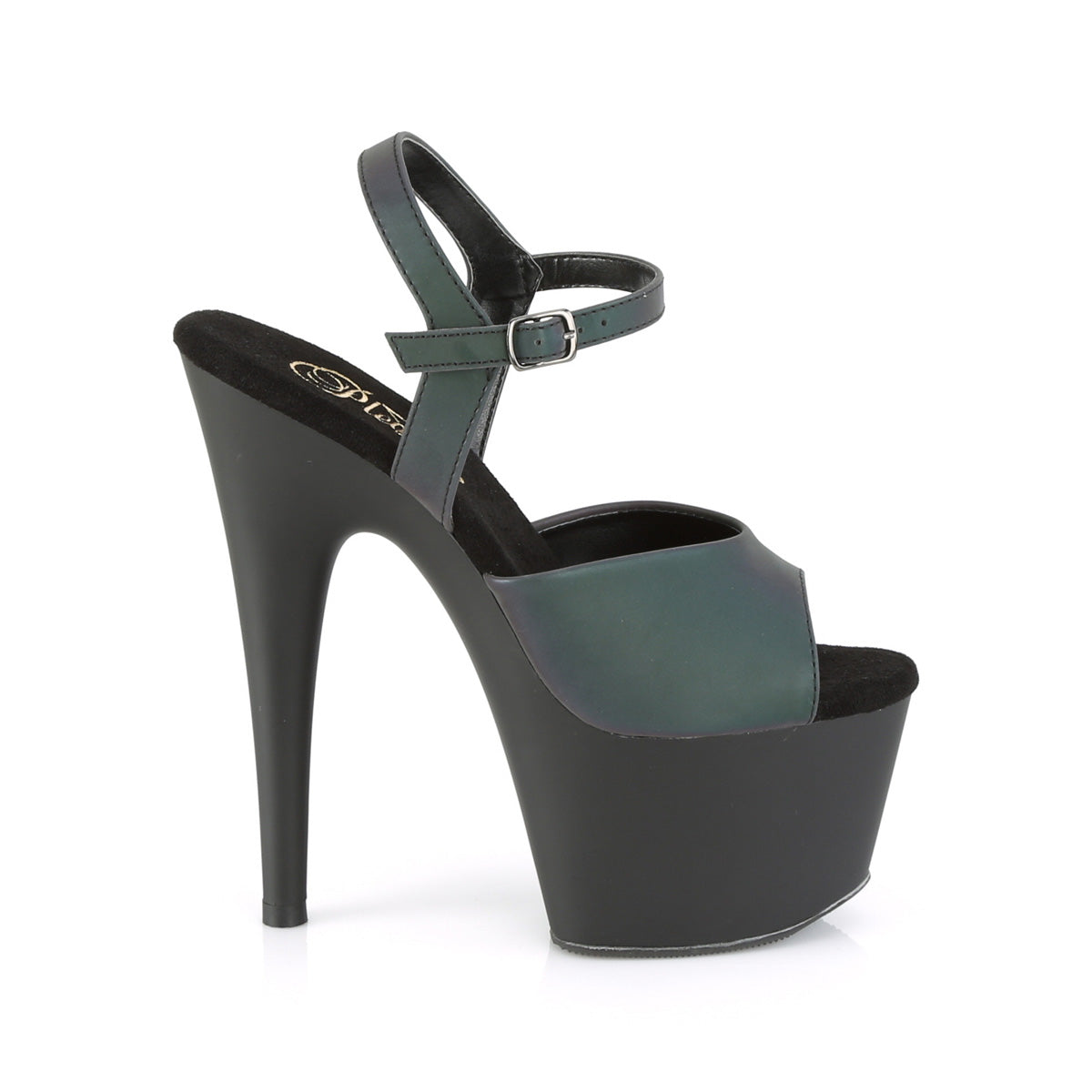 【PLEASER】ADORE-709REFL シューズ Green Multi Reflective/Blk Matte【取寄】