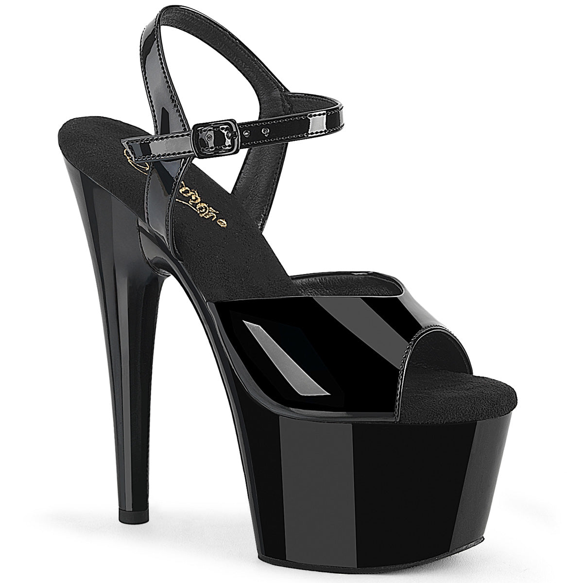 【PLEASER】ADORE-709WR シューズ Blk Pat/Blk【取寄】