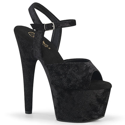 【PLEASER】ADORE-709WR シューズ Blk Shimmering Fabric/Blk【取寄】