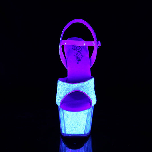 【PLEASER】ADORE-710UVG プラットフォームシューズ Neon Opal Glitter/Neon Opal Glitter【取寄】