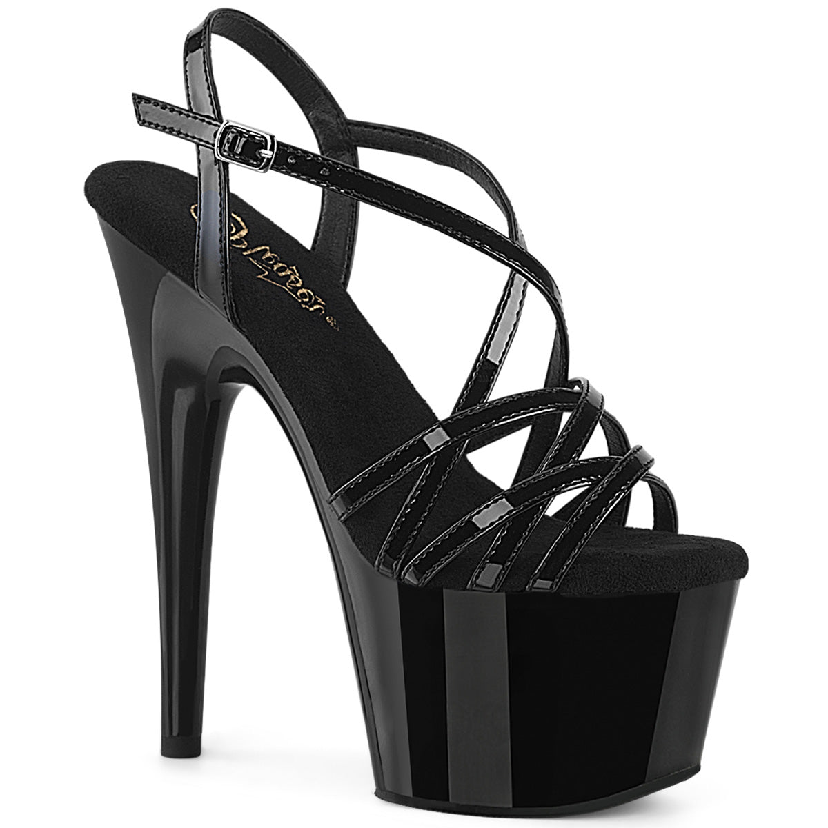 【PLEASER】ADORE-713 シューズ Blk Pat/Blk【取寄】
