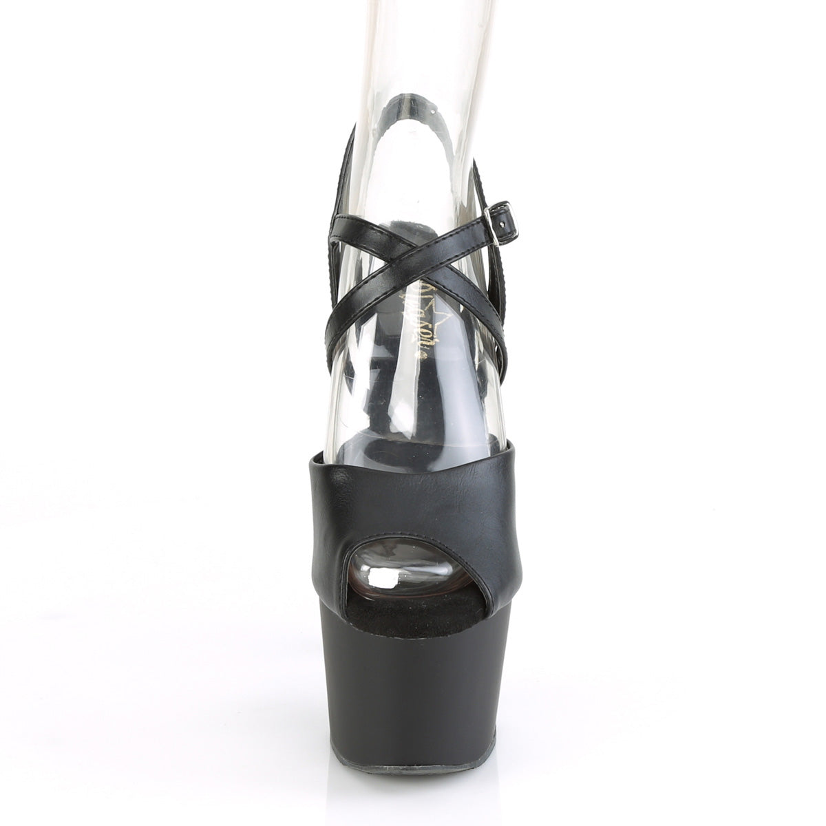 【PLEASER】ADORE-724 シューズ Blk Faux Leather/Blk Matte【取寄】