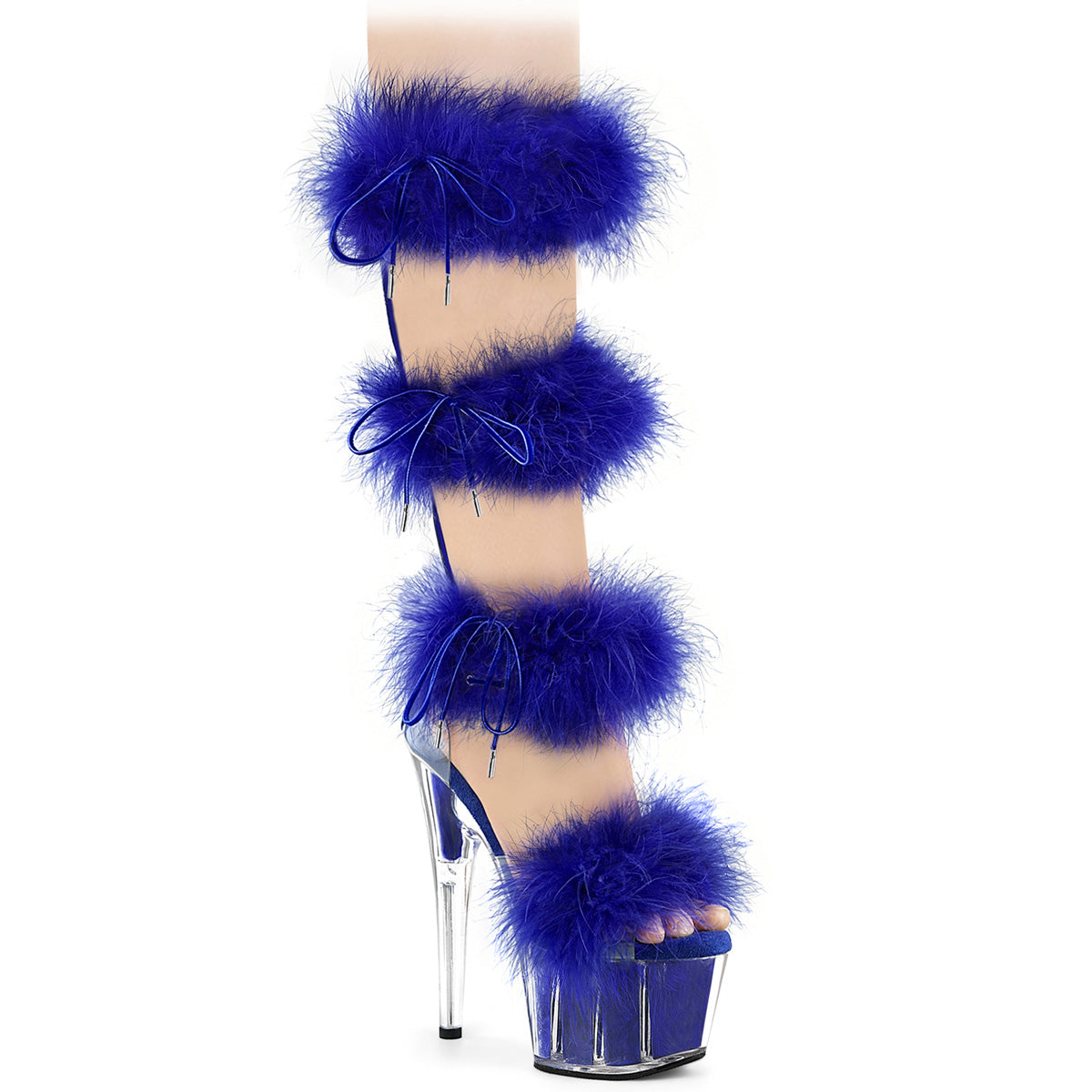 【PLEASER】ADORE-728F シューズ Clr-Royal Blue Fur/M【取寄】