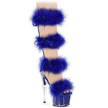 【PLEASER】ADORE-728F シューズ Clr-Royal Blue Fur/M【取寄】