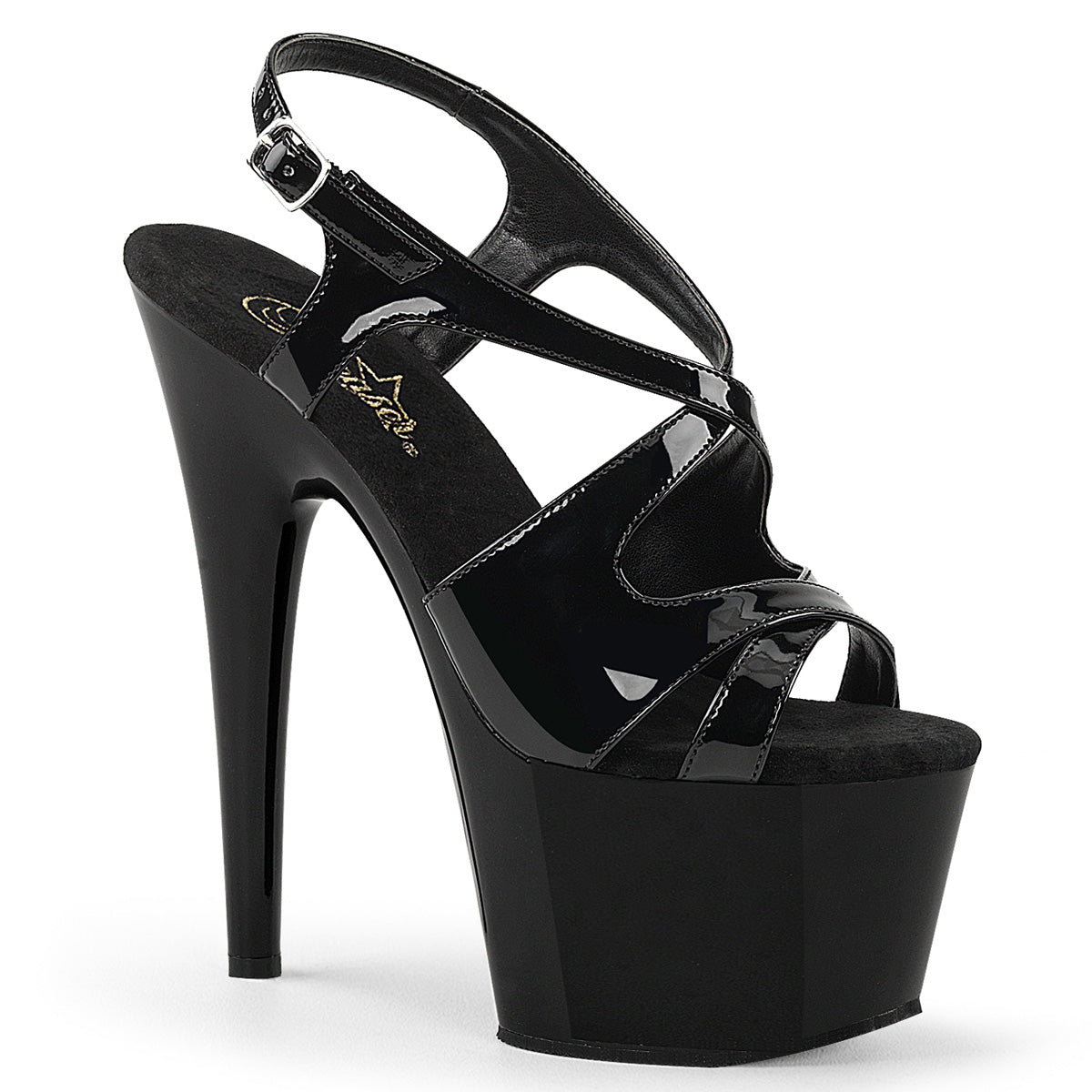 【PLEASER】ADORE-730 シューズ Blk Pat/Blk【取寄】