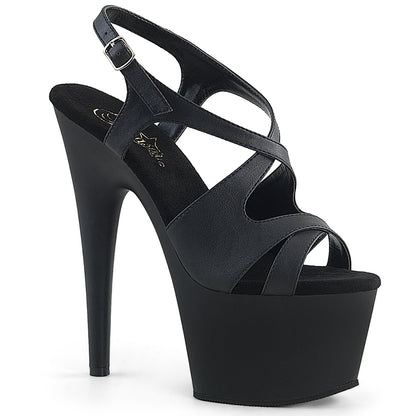 【PLEASER】ADORE-730 シューズ Blk Faux Leather/Blk Matte【取寄】
