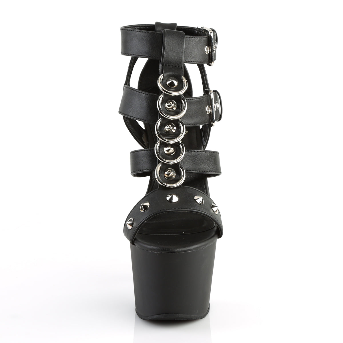 【PLEASER】ADORE-758 シューズ Blk Faux Leather/Blk Matte【取寄】