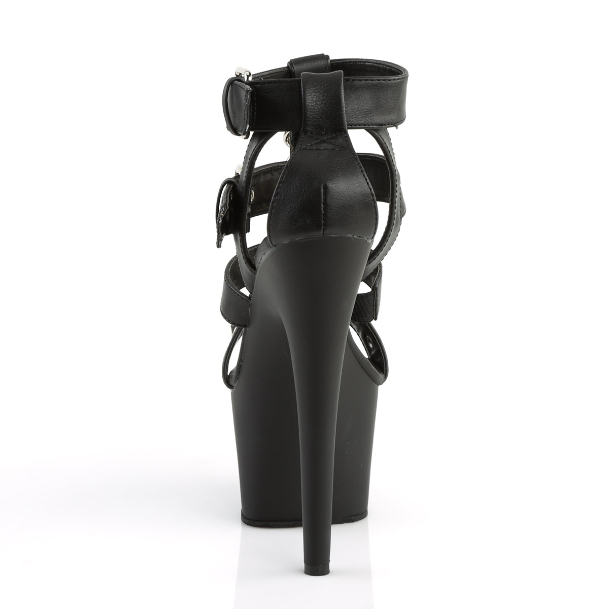 【PLEASER】ADORE-758 シューズ Blk Faux Leather/Blk Matte【取寄】