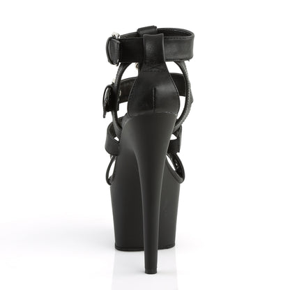 【PLEASER】ADORE-758 シューズ Blk Faux Leather/Blk Matte【取寄】