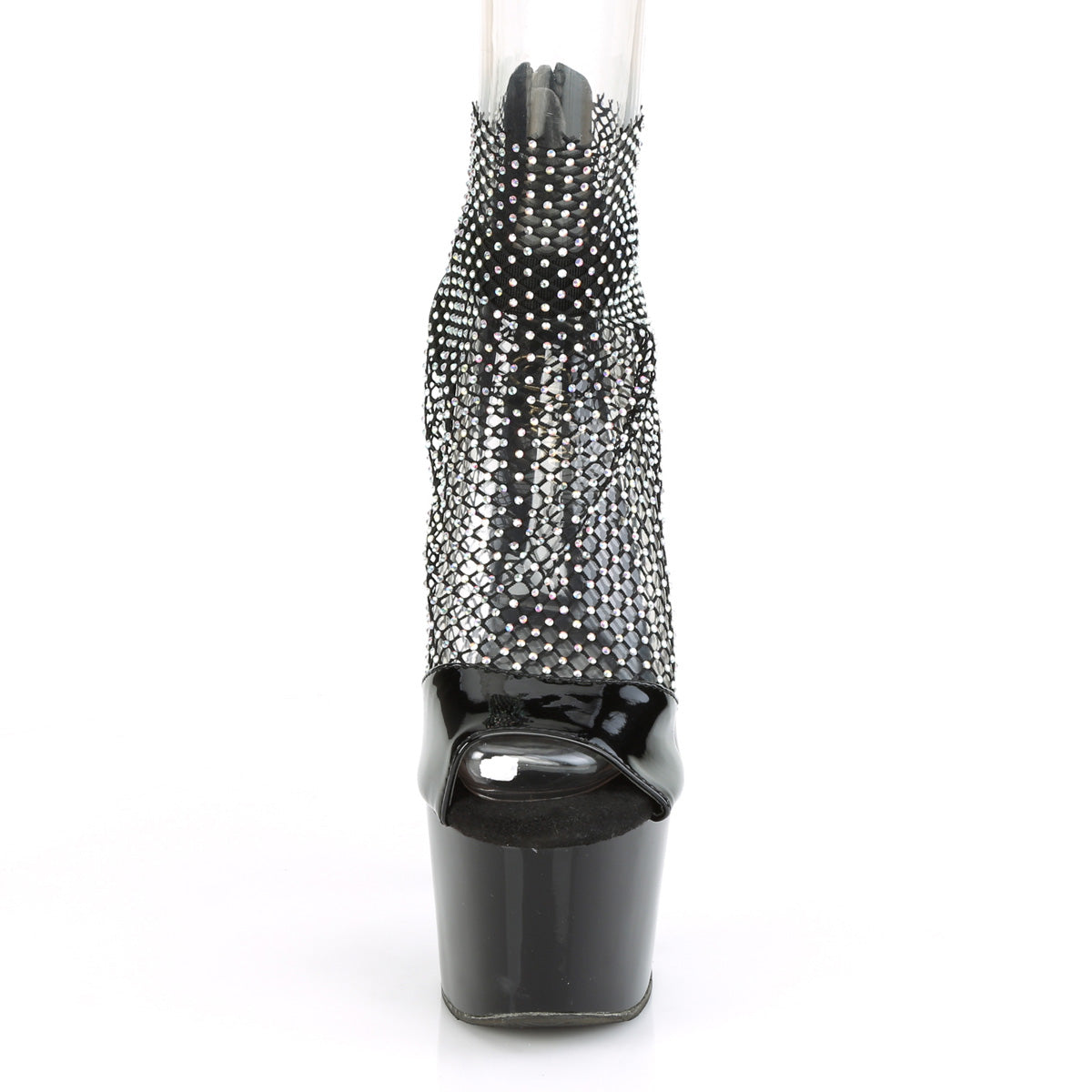 【PLEASER】ADORE-765RM シューズ Blk Pat-RS Mesh/Blk【取寄】