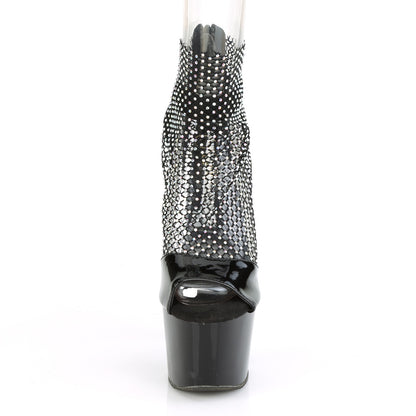 【PLEASER】ADORE-765RM シューズ Blk Pat-RS Mesh/Blk【取寄】