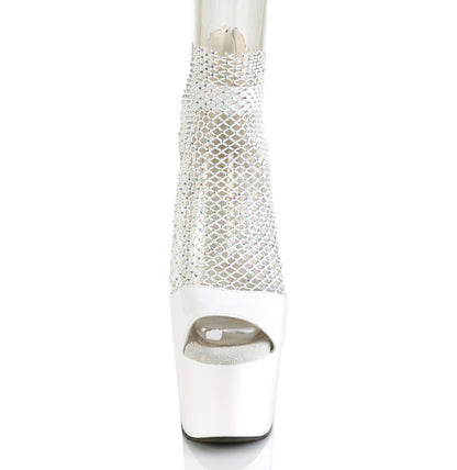 【PLEASER】ADORE-765RM シューズ Wht Pat-RS Mesh/Wht【取寄】