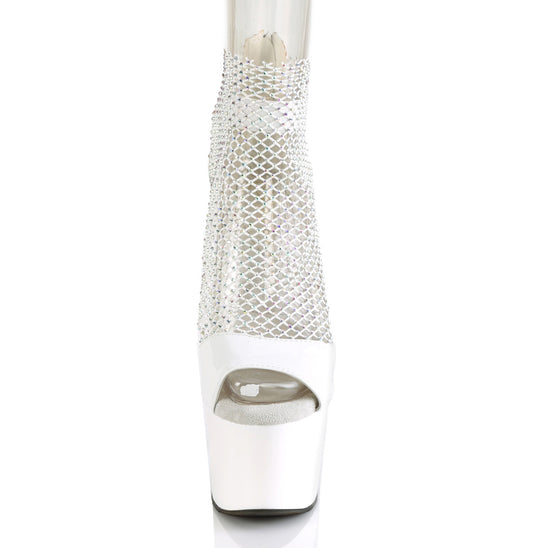 【PLEASER】ADORE-765RM プラットフォームシューズ Wht Pat-RS Mesh/Wht【取寄】