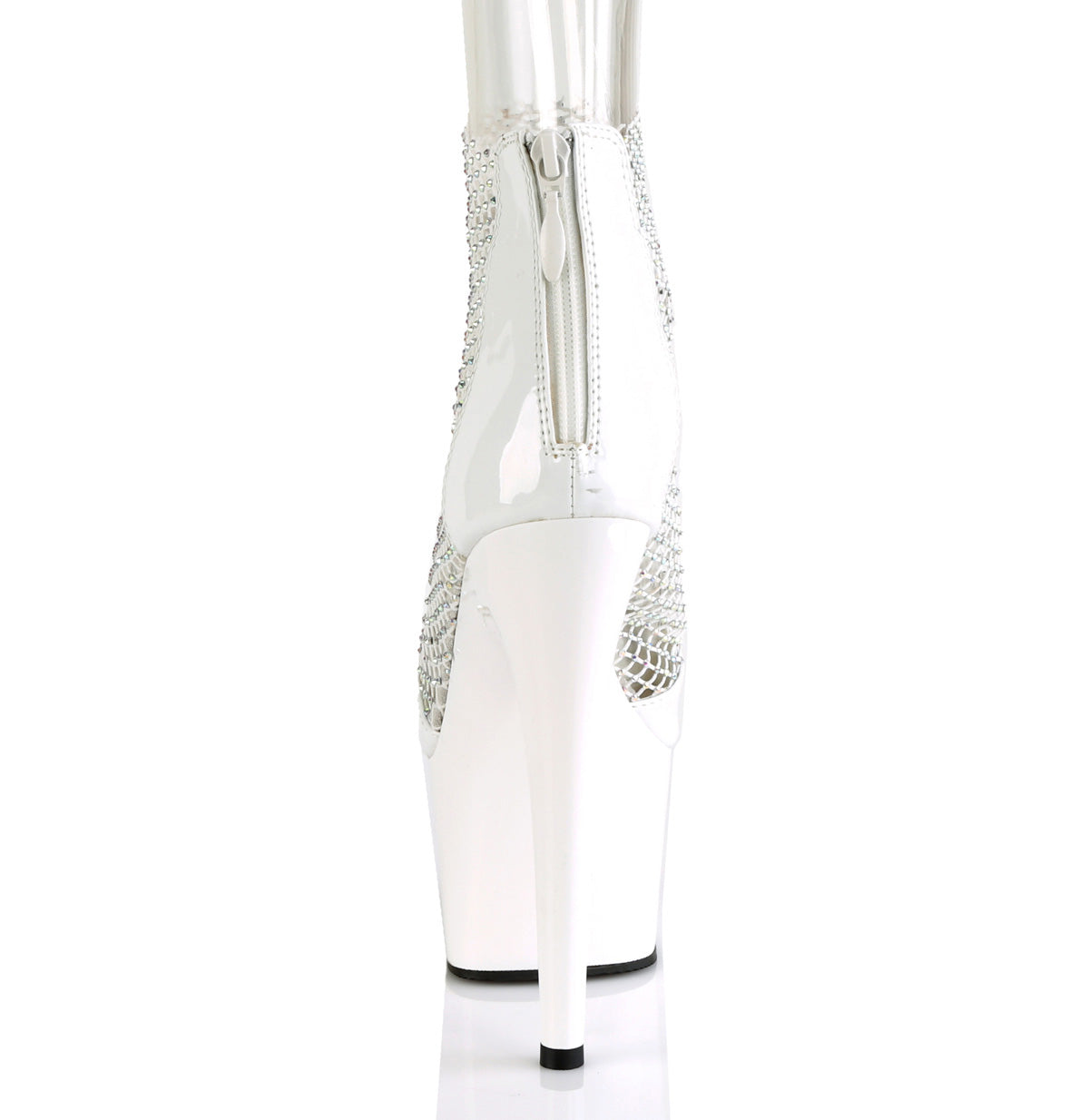 【PLEASER】ADORE-765RM シューズ Wht Pat-RS Mesh/Wht【取寄】