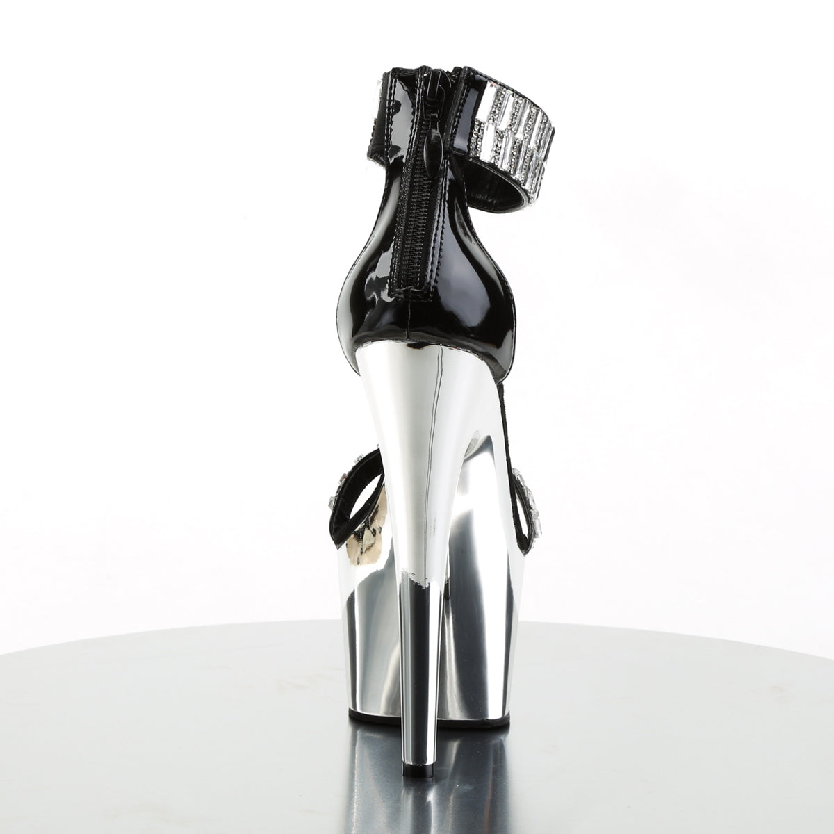 【PLEASER】ADORE-769RS シューズ Blk/Slv Chrome【取寄】