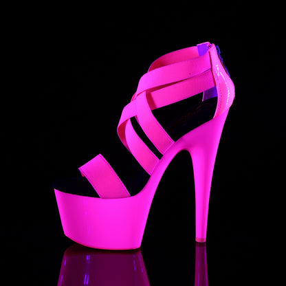 【PLEASER】ADORE-769UV シューズ Neon H. Pink Elastic Band-Pat/Neon H. Pink【取寄】