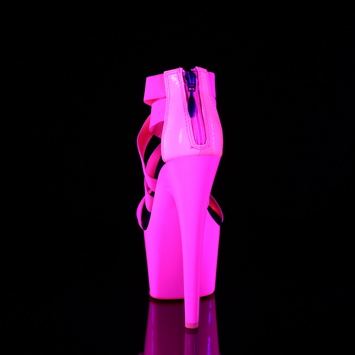 【PLEASER】ADORE-769UV シューズ Neon H. Pink Elastic Band-Pat/Neon H. Pink【取寄】