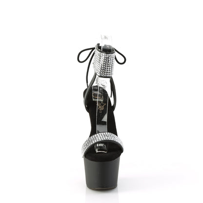 【PLEASER】ADORE-770 シューズ Blk Faux Leather-RS/Blk Matte【取寄】