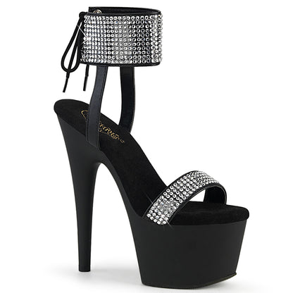 【PLEASER】ADORE-770 シューズ Blk Faux Leather-RS/Blk Matte【取寄】