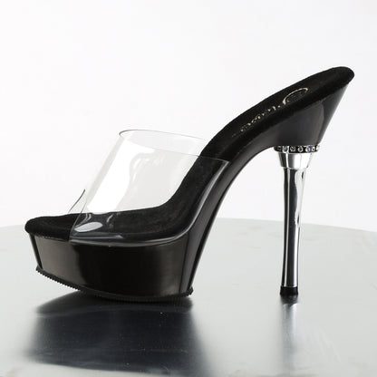 【PLEASER】ALLURE-601 シューズ Clr/Blk【取寄】