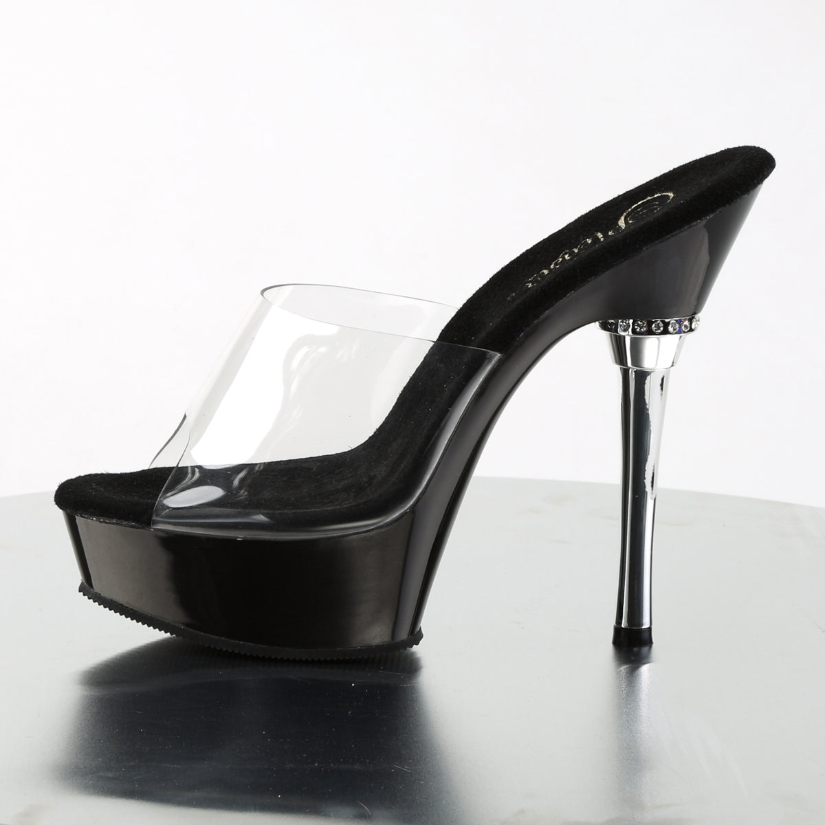 【PLEASER】ALLURE-601 プラットフォームシューズ Clr/Blk【取寄】