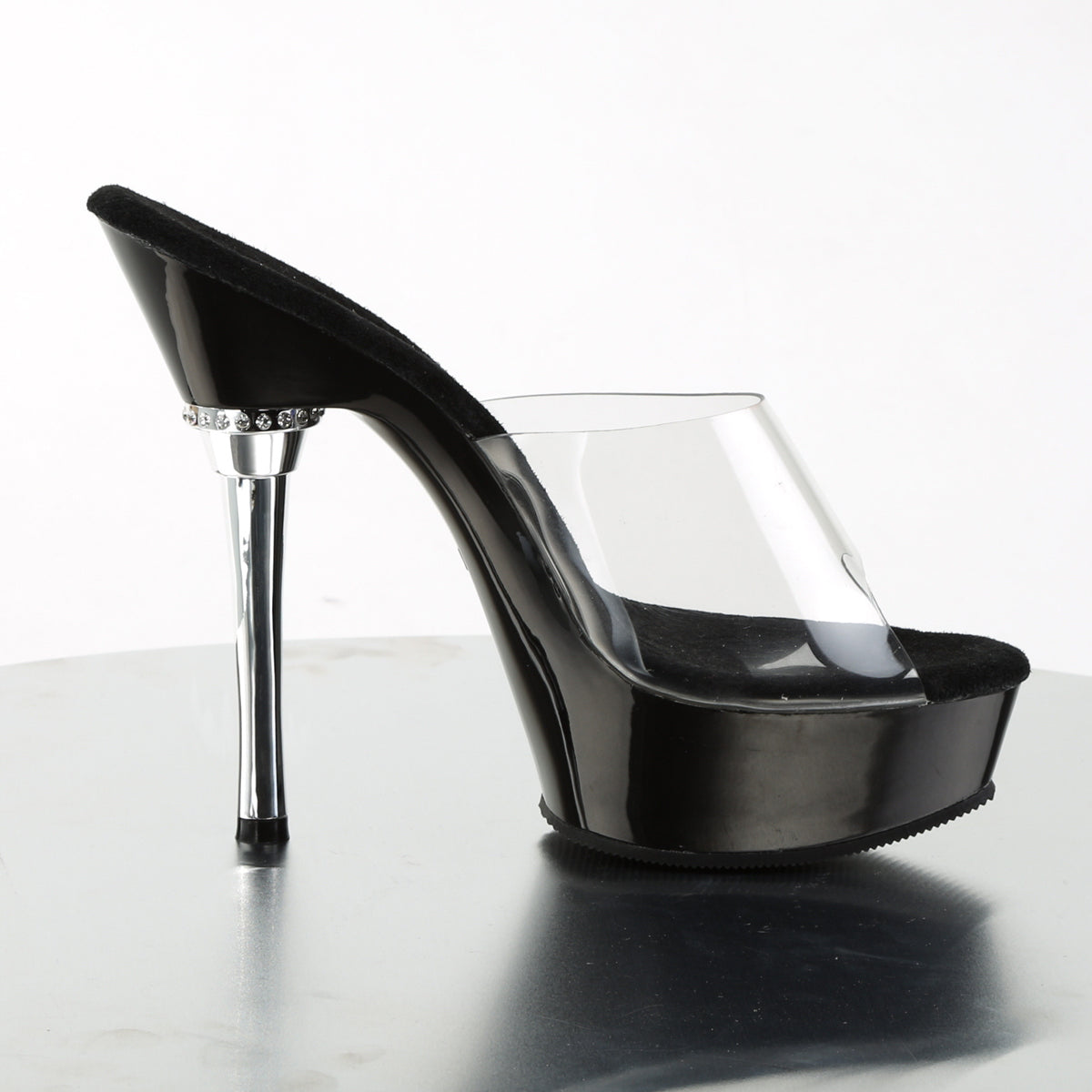 【PLEASER】ALLURE-601 シューズ Clr/Blk【取寄】