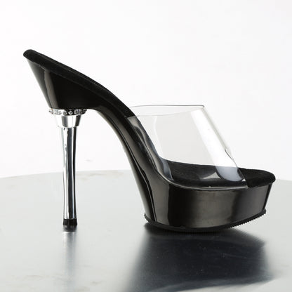 【PLEASER】ALLURE-601 プラットフォームシューズ Clr/Blk【取寄】