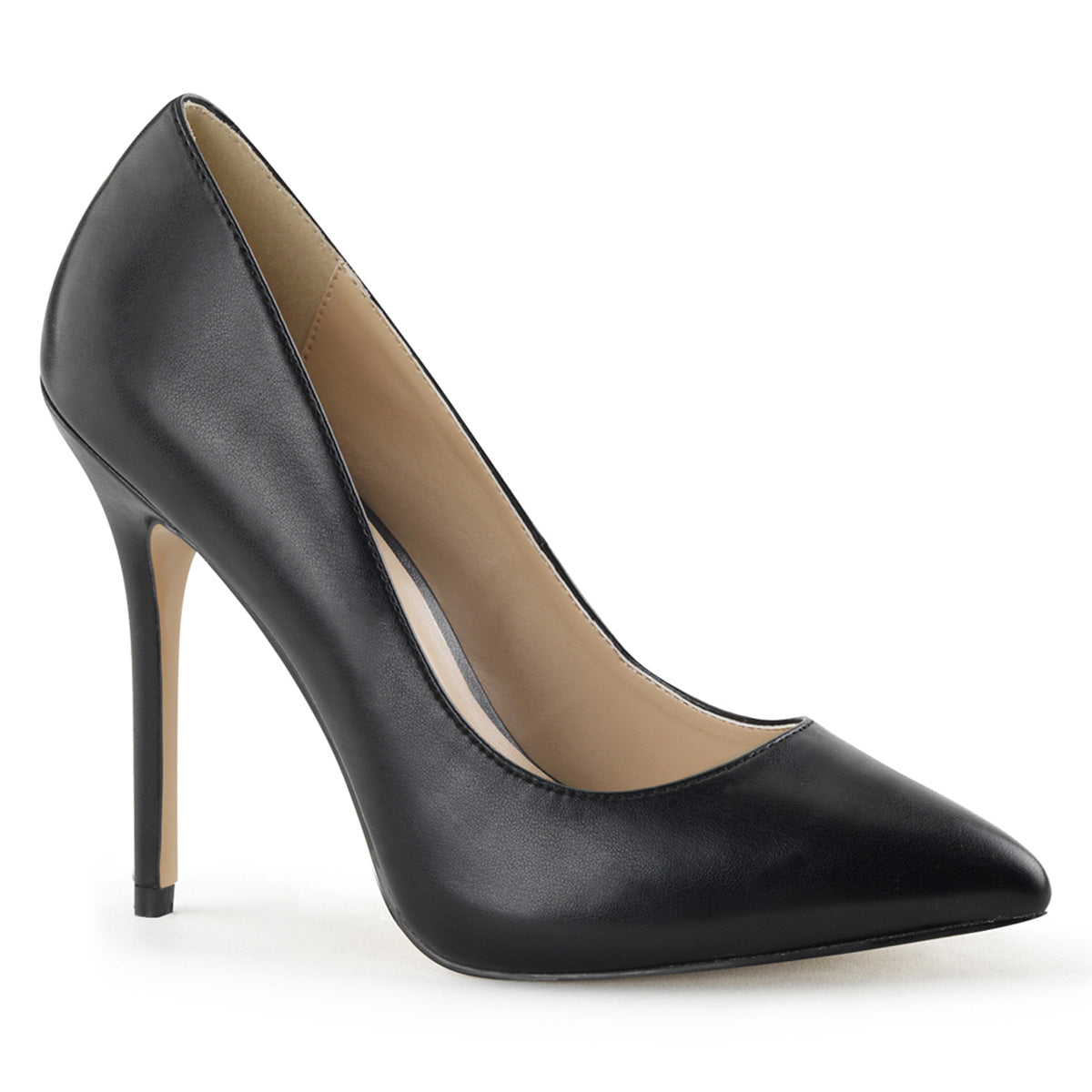 【PLEASER】AMUSE-20 シングルソールシューズ Blk Faux Leather【取寄】