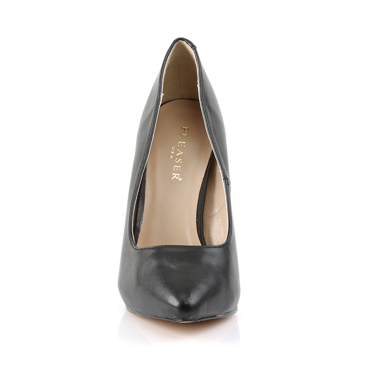 【PLEASER】AMUSE-20 シングルソールシューズ Blk Faux Leather【取寄】
