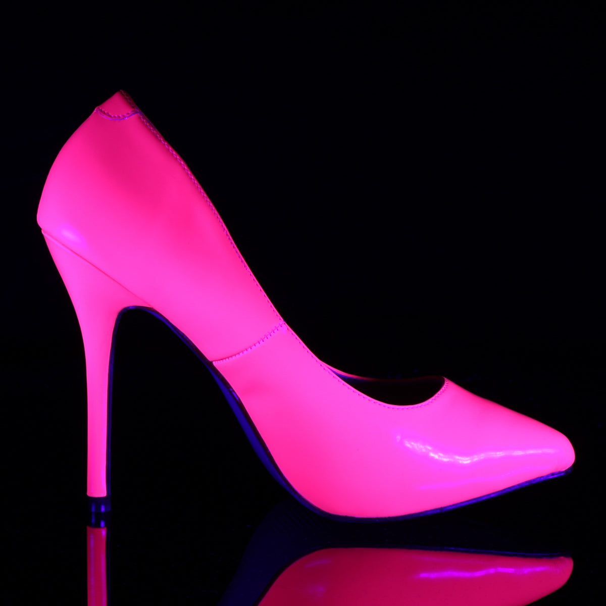 【PLEASER】AMUSE-20 シングルソールシューズ Neon Fuchsia Pat【取寄】