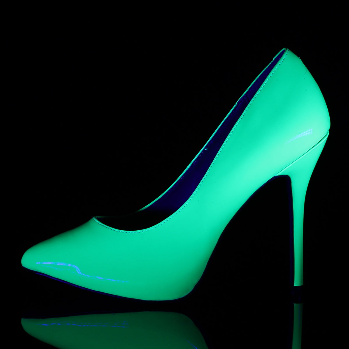 【PLEASER】AMUSE-20 シングルソールシューズ Neon Green Pat【取寄】