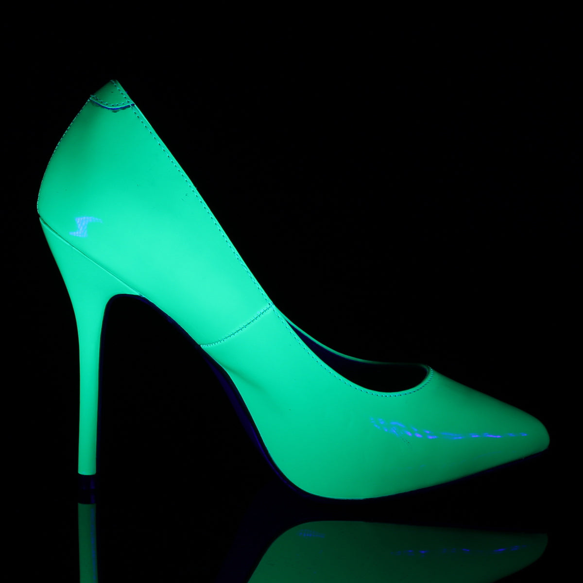 【PLEASER】AMUSE-20 シングルソールシューズ Neon Green Pat【取寄】