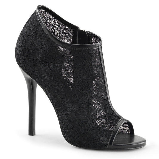 【FABULICIOUS】AMUSE-56 ヒールシューズ Blk Lace-Mesh【取寄】