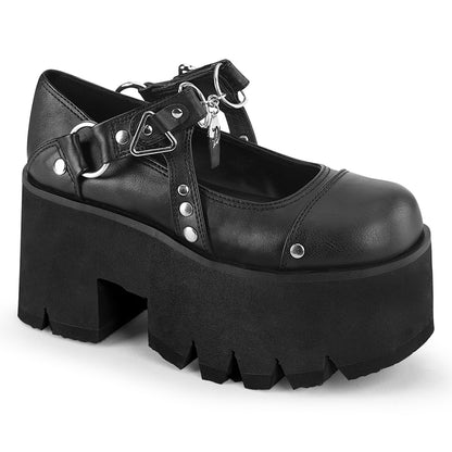 【DEMONIA】ASHES-33 ヒール Blk Vegan Leather【取寄】