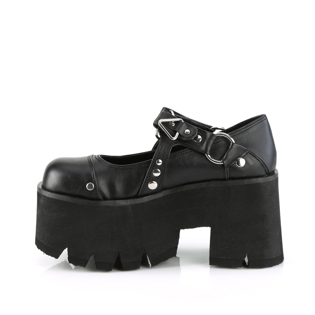 【DEMONIA】ASHES-33 ヒール Blk Vegan Leather【取寄】
