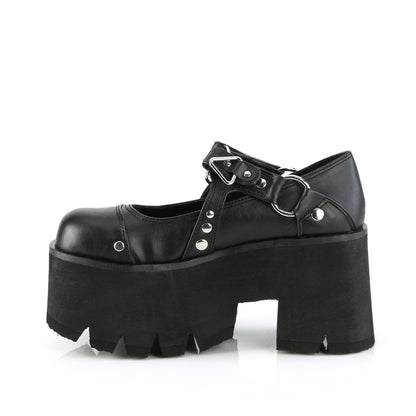 【DEMONIA】ASHES-33 ヒール Blk Vegan Leather【取寄】
