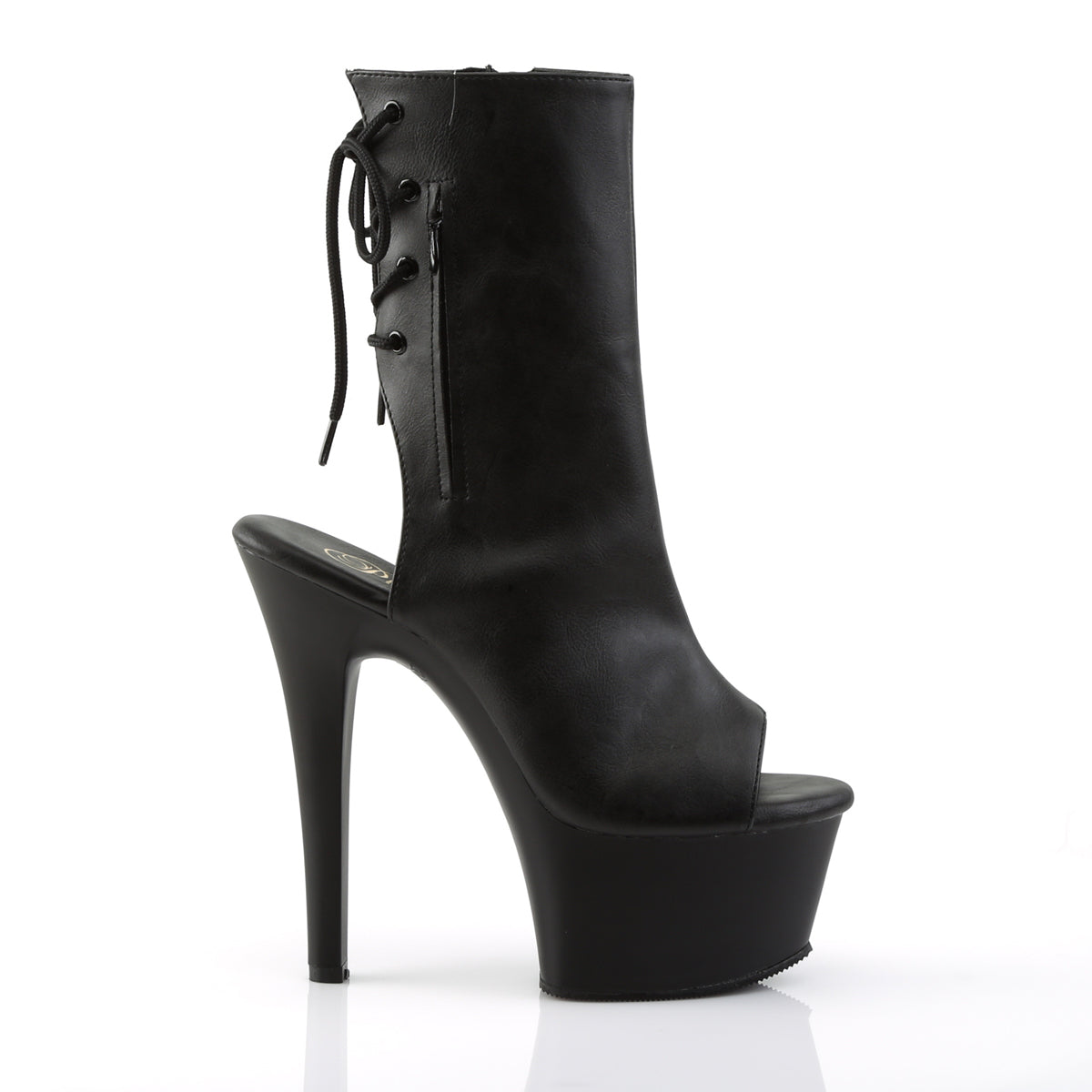 【PLEASER】ASPIRE-1018 シューズ Blk Faux Leather/Blk Matte【取寄】
