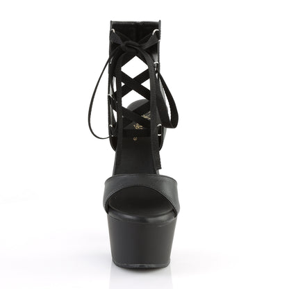【PLEASER】ASPIRE-600-14 シューズ Blk Faux Leather/Blk Matte【取寄】