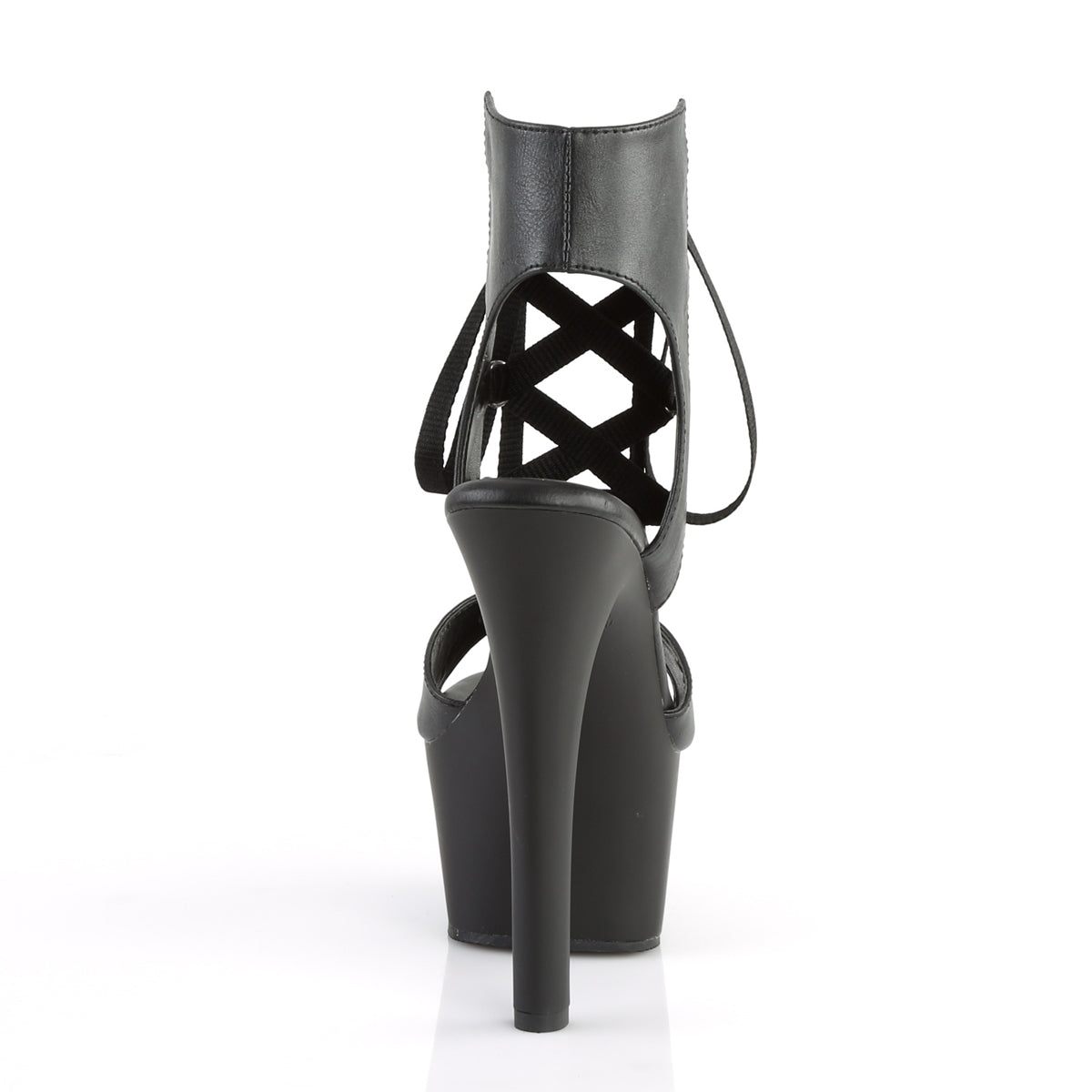 【PLEASER】ASPIRE-600-14 シューズ Blk Faux Leather/Blk Matte【取寄】