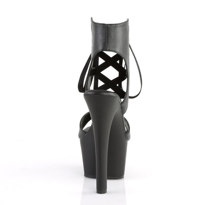 【PLEASER】ASPIRE-600-14 シューズ Blk Faux Leather/Blk Matte【取寄】