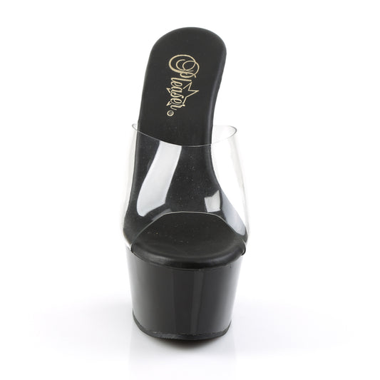 【PLEASER】ASPIRE-601 プラットフォームシューズ Clr/Blk Matte【取寄】