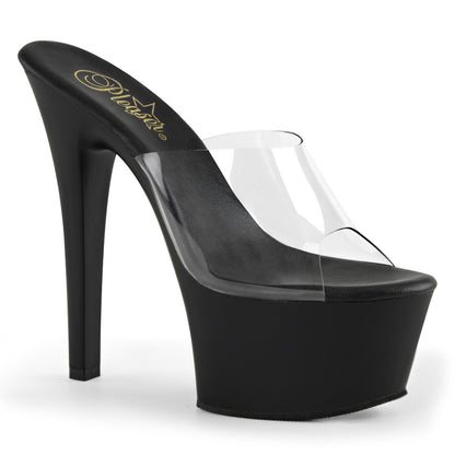 【PLEASER】ASPIRE-601 プラットフォームシューズ Clr/Blk Matte【取寄】