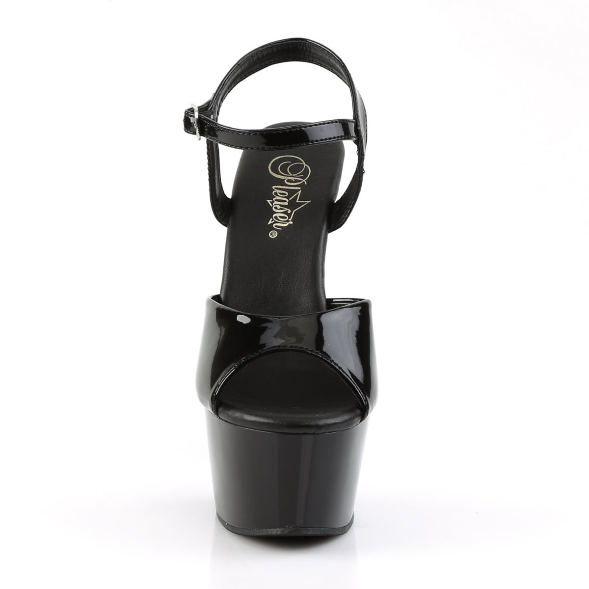 【PLEASER】ASPIRE-609 プラットフォームシューズ Blk Pat/Blk【取寄】