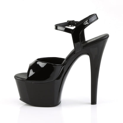 【PLEASER】ASPIRE-609 シューズ Blk Pat/Blk【取寄】