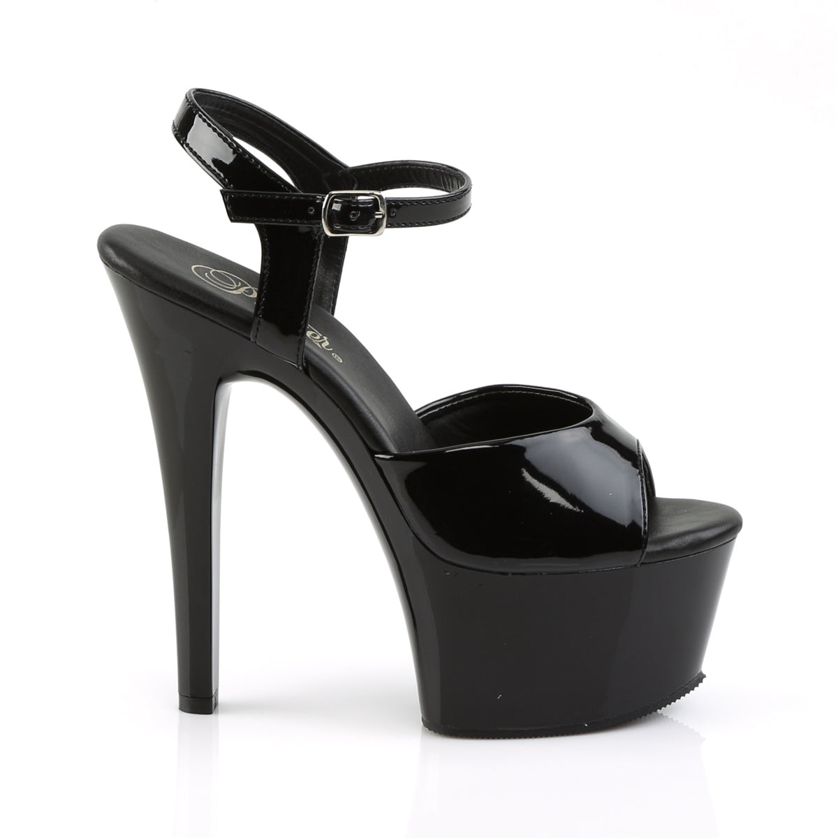 【PLEASER】ASPIRE-609 シューズ Blk Pat/Blk【取寄】