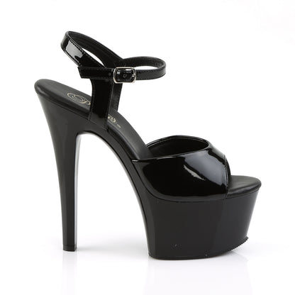 【PLEASER】ASPIRE-609 シューズ Blk Pat/Blk【取寄】