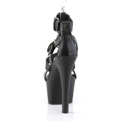 【PLEASER】ASPIRE-658 シューズ Blk Faux Leather/Blk Matte【取寄】